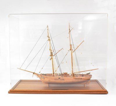 Lot 322 - A scale model of 'Le Hussard', French Navy...