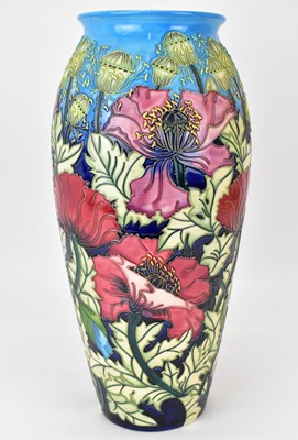 Lot 413 - MOORCROFT; a large 'Scarlet Cloud' pattern...