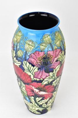 Lot 413 - MOORCROFT; a large 'Scarlet Cloud' pattern...