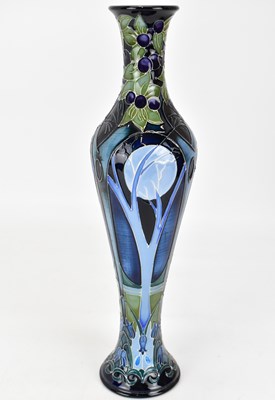 Lot 412 - MOORCROFT; a 'Broomy Wood' pattern vase of...