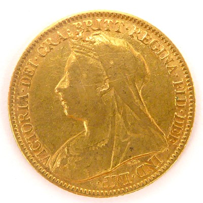 Lot 889 - A Victorian half sovereign 1896, George and...