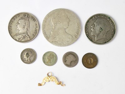 Lot 953 - Various silver coins, to include an Austrian...