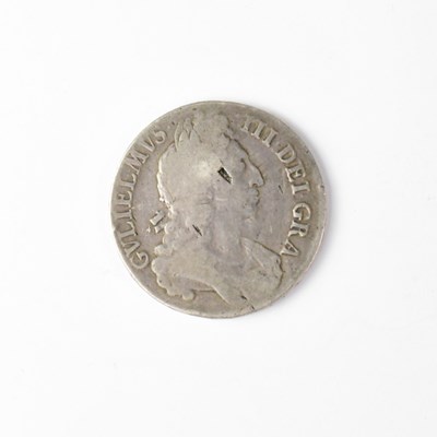 Lot 943 - A William III silver crown 1696, third bust.