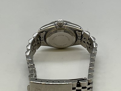 Lot 478 - ROLEX; a lady's stainless steel Oyster...