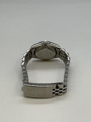 Lot 478 - ROLEX; a lady's stainless steel Oyster...
