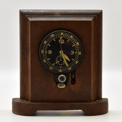 Lot 522 - A WWII German Luftwaffe aeroplane clock,...