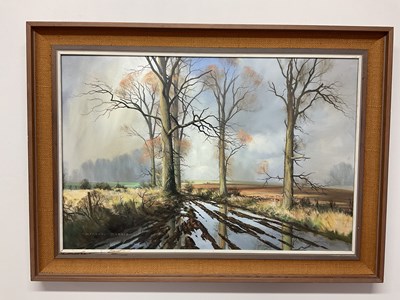 Lot 296 - MICHAEL MORRIS; oil on canvas, 'Watery Lane',...