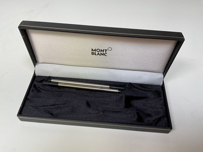 Lot 49 - MONTBLANC; two ballpoint pens presented in...