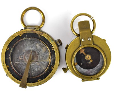 Lot 553 - Two WWI era military compasses, comprising an '...