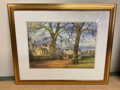 Lot 298 - DAVID PLESTED; watercolour, 'Late March...