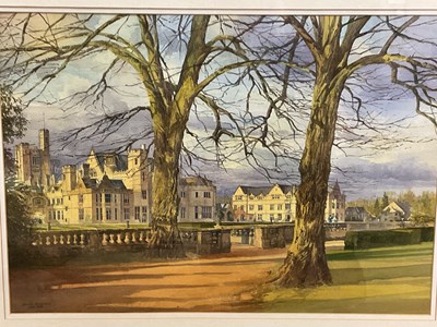 Lot 298 - DAVID PLESTED; watercolour, 'Late March...