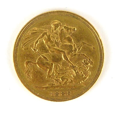 Lot 869 - A Victorian sovereign 1888, George and Dragon,...