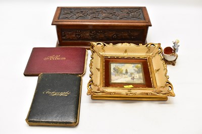 Lot 194 - Various mixed collectibles to include a 19th...