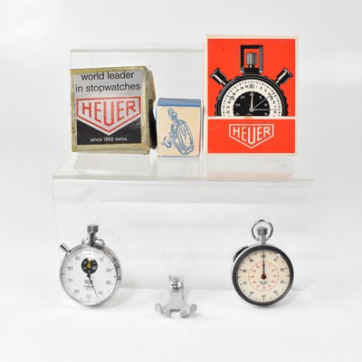 Lot 1155 - A circa 1960s Heuer 'Trackstar' stopwatch, a...