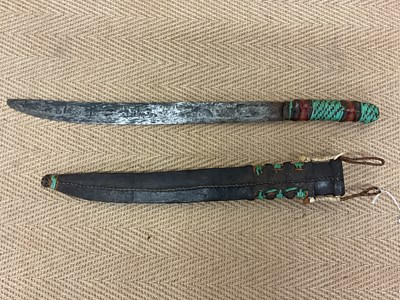 Lot 80 - An Indonesian dress sword with leather...