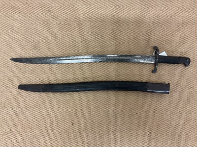 Lot 81 - A Lee Metford bayonet and Scabbard, length of...