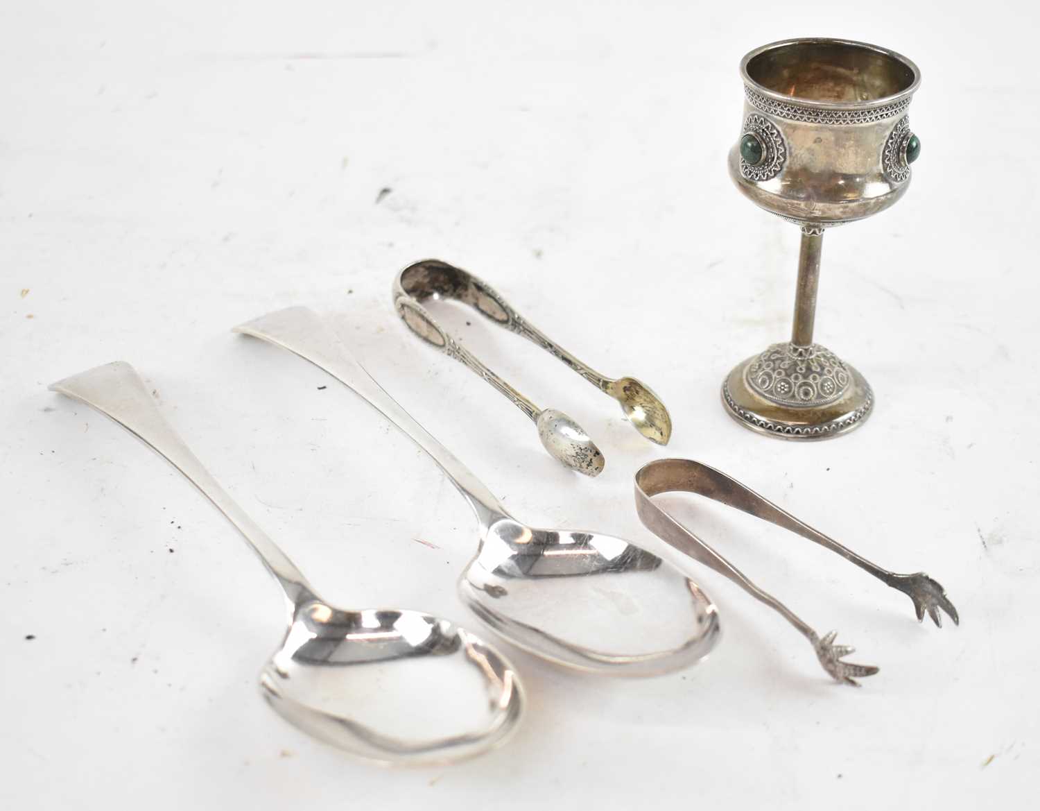 Lot 650 - ATKIN BROTHERS; a pair of Victorian hallmarked...