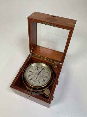 Lot 1 - JOSEPH SEWILL; a two-day marine chronometer no....