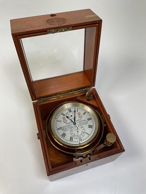 Lot 1 - JOSEPH SEWILL; a two-day marine chronometer no....