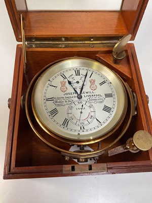 Lot 1 - JOSEPH SEWILL; a two-day marine chronometer no....