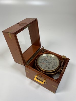 Lot 1 - JOSEPH SEWILL; a two-day marine chronometer no....