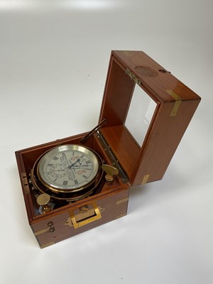 Lot 1 - JOSEPH SEWILL; a two-day marine chronometer no....