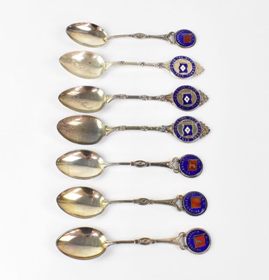 Lot 262 - Seven silver commemorative spoons for the Blue...