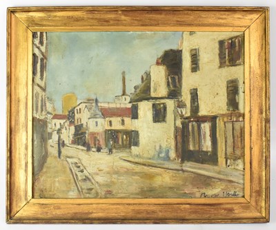 Lot 639 - SCHOOL OF MAURICE UTRILLO; oil on board,...