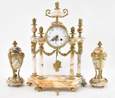 Lot 108 - A late 19th/early 20th century French marble...