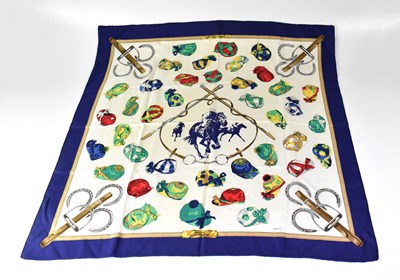 Lot 366 - HERMES, PARIS; a printed silk scarf for the...