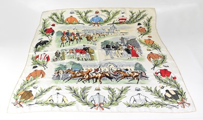 Lot 365 - HERMES, PARIS; a silk scarf, 'Martel Grand...