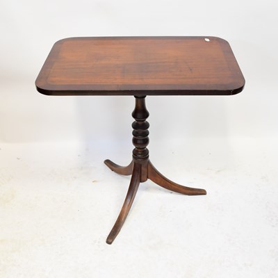 Lot 59 - A walnut crossbanded rounded rectangular...