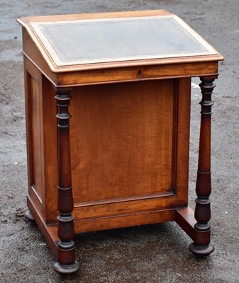 Lot 45 - A Victorian mahogany Davenport desk with four...