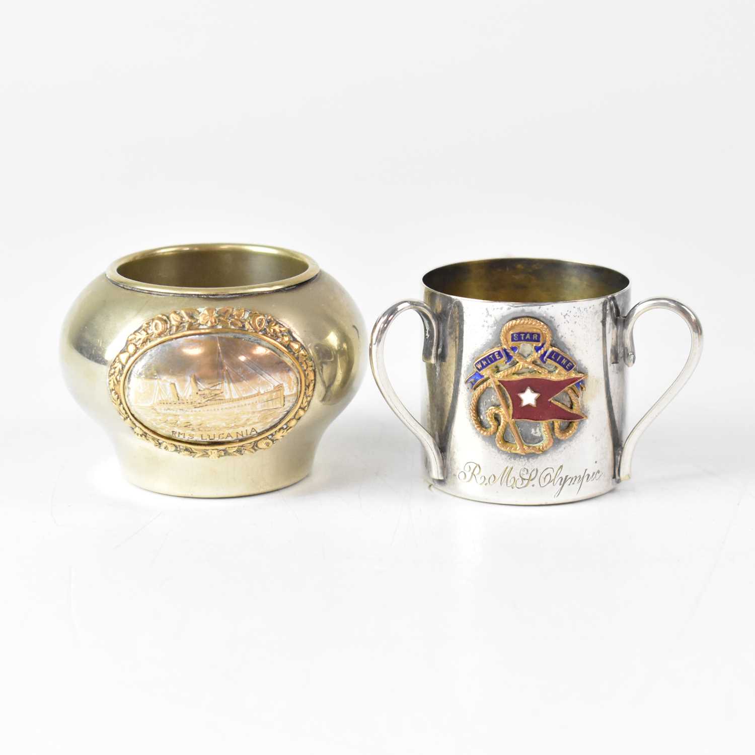 Lot 298 - A silver plated loving cup souvenir from the...