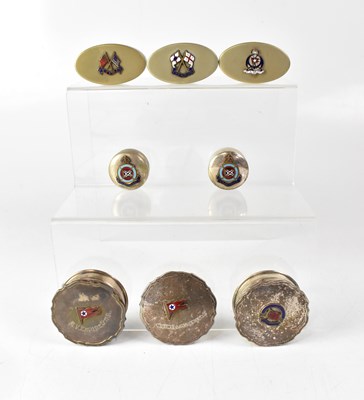 Lot 289 - Seven commemorative souvenir pillboxes for...