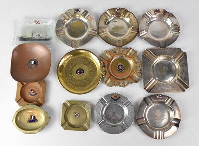 Lot 272 - Eleven various commemorative souvenir ashtrays...