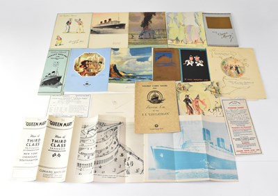 Lot 312 - Various ephemera relating to shipping lines...