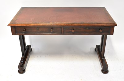 Lot 38 - A Victorian rosewood side table/desk with...