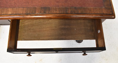 Lot 38 - A Victorian rosewood side table/desk with...