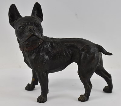 Lot 580 - An Austrian bronze figure of a French Bulldog,...