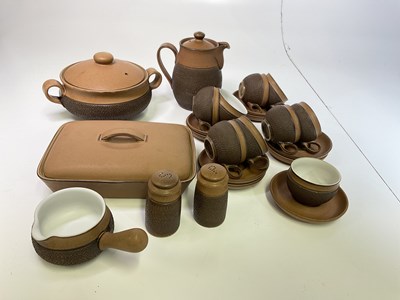 Lot 193 - DENBY; a quantity of 'Cotswold' pottery dinner...