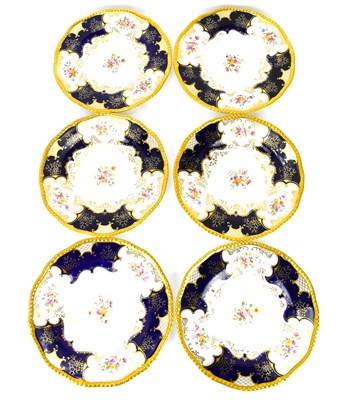 Lot 420 - COALPORT; six late 19th/early 20th century...