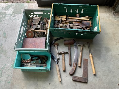 Lot 112 - A quantity of vintage tools