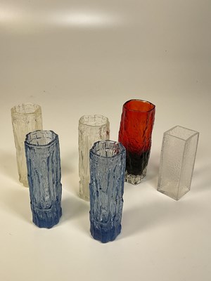 Lot 214 - WHITEFRIARS; a clear Bark vase, and other bark...