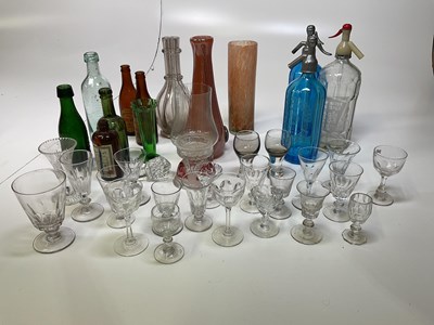 Lot 212 - A collectors' lot of glass including rummers,...