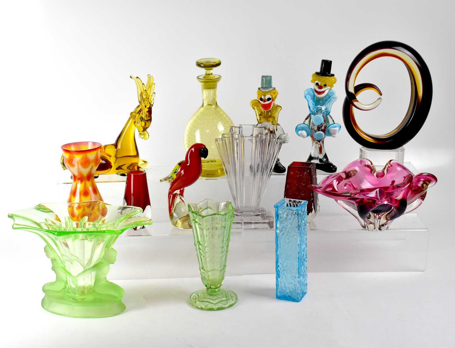 Lot 188 - Various studio and other glassware