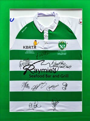 Lot 4 - CELTIC LEGENDS XI; a signed team shirt from...