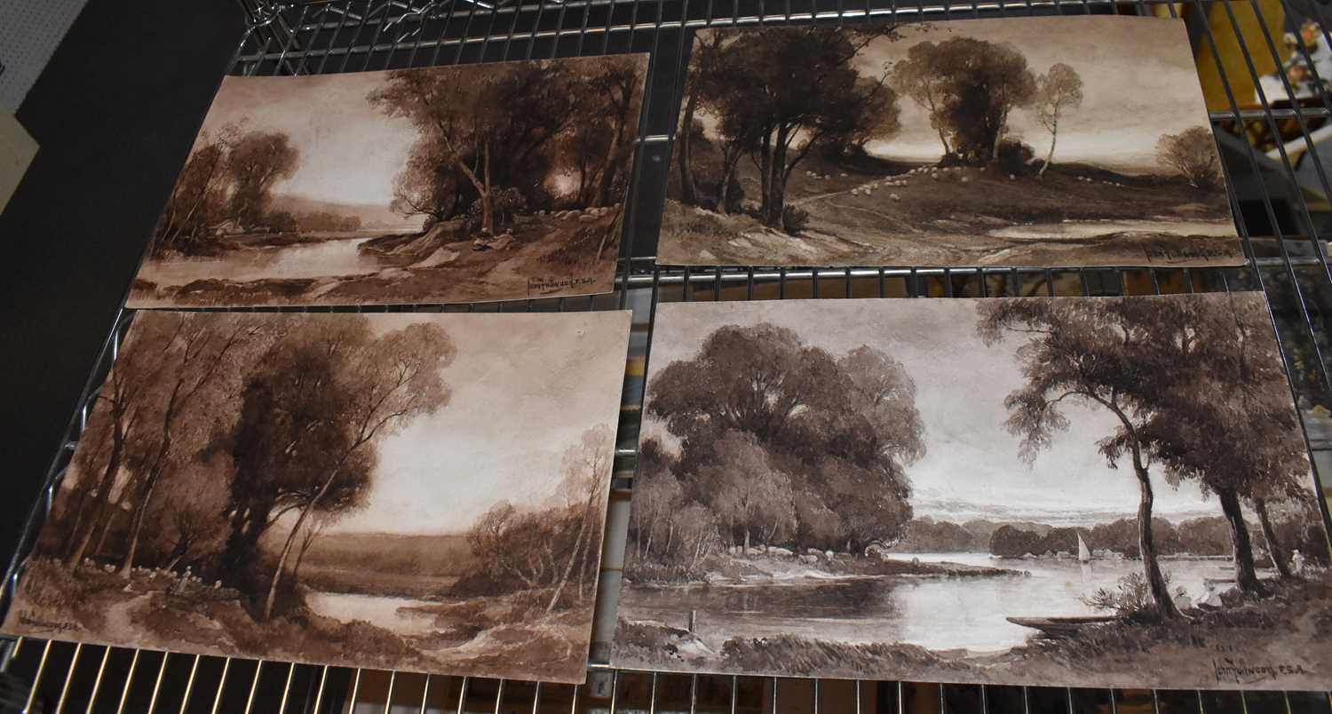 Lot 734 - JOHN FULLWOOD (1883-1931); a set of four sepia...