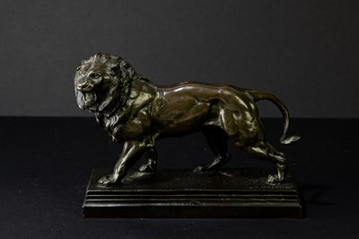 Lot 23 - AFTER CHARLES VALTON; a bronze sculpture of a...