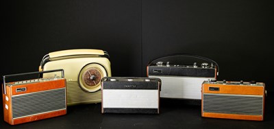 Lot 11 - ROBERTS; a teak framed R707 radio, together...